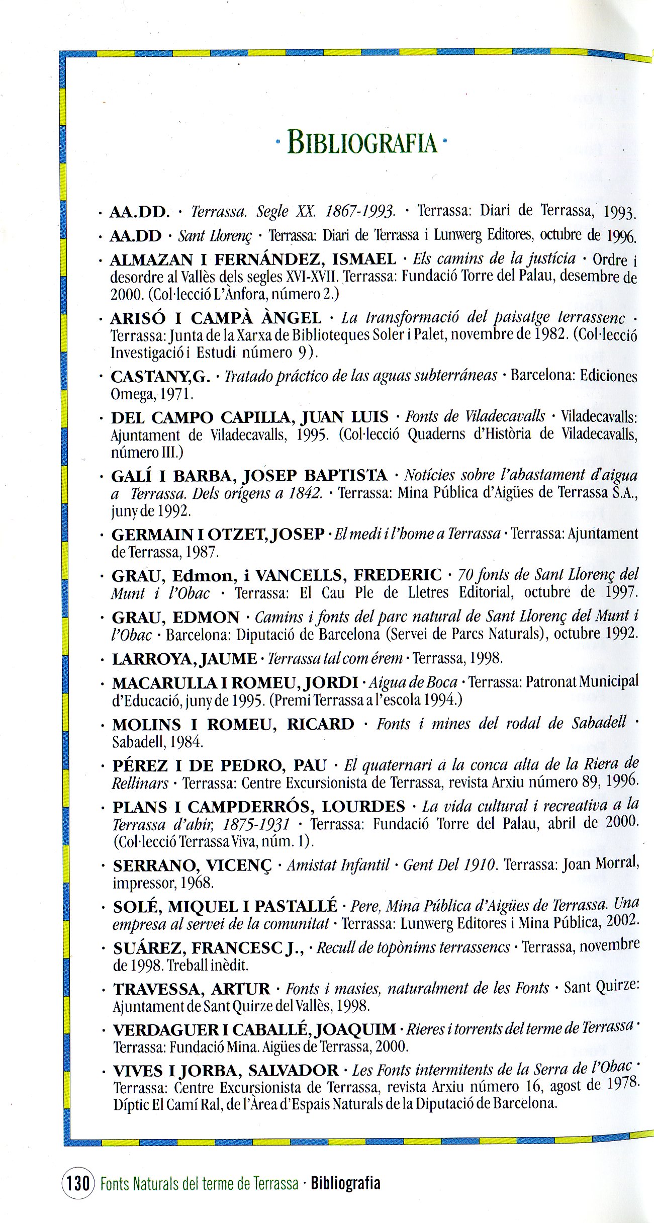 Fonts naturals del terme dde Terrassa - Miniatura 4